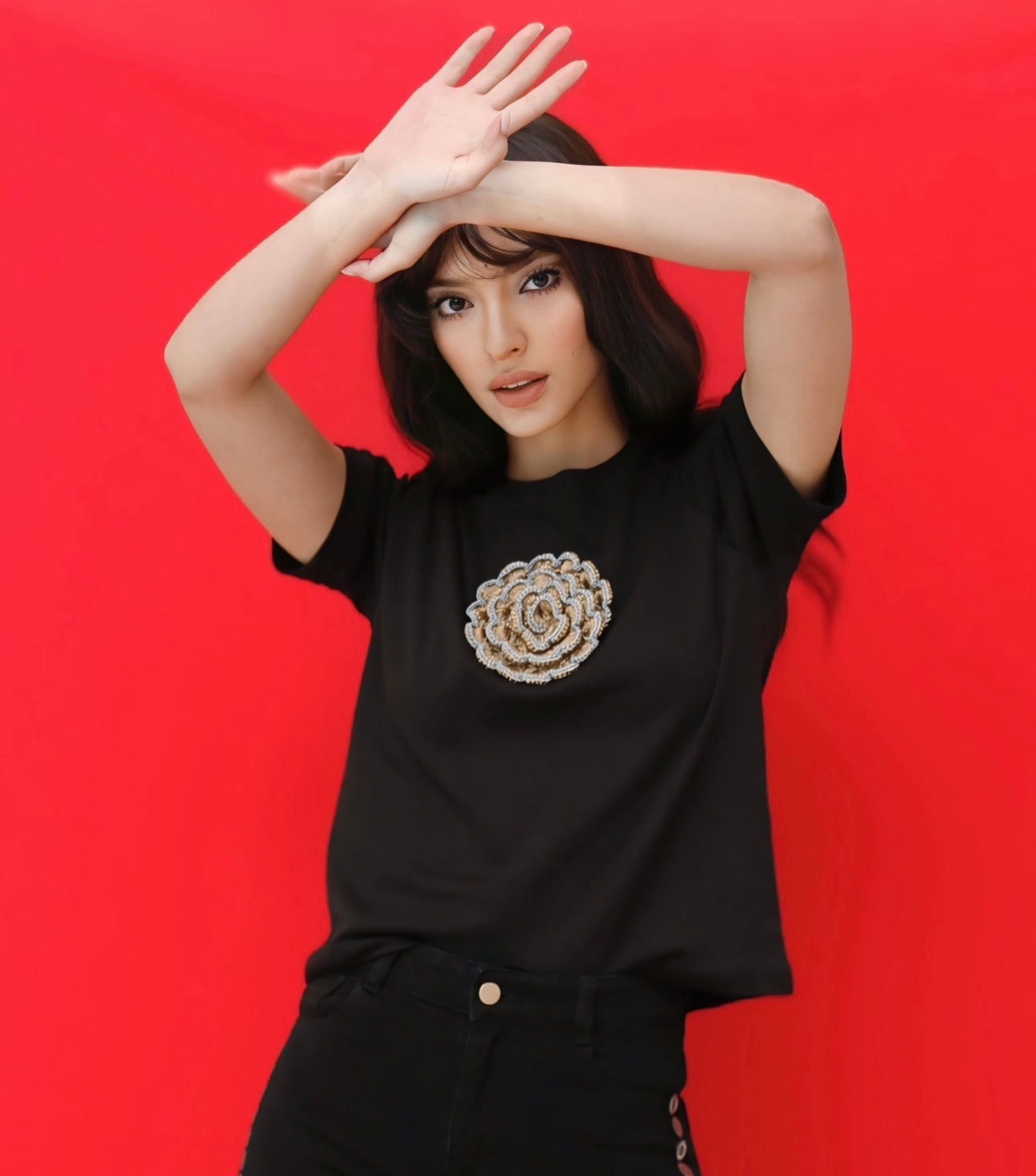 Gold Flower Lover T-shirt