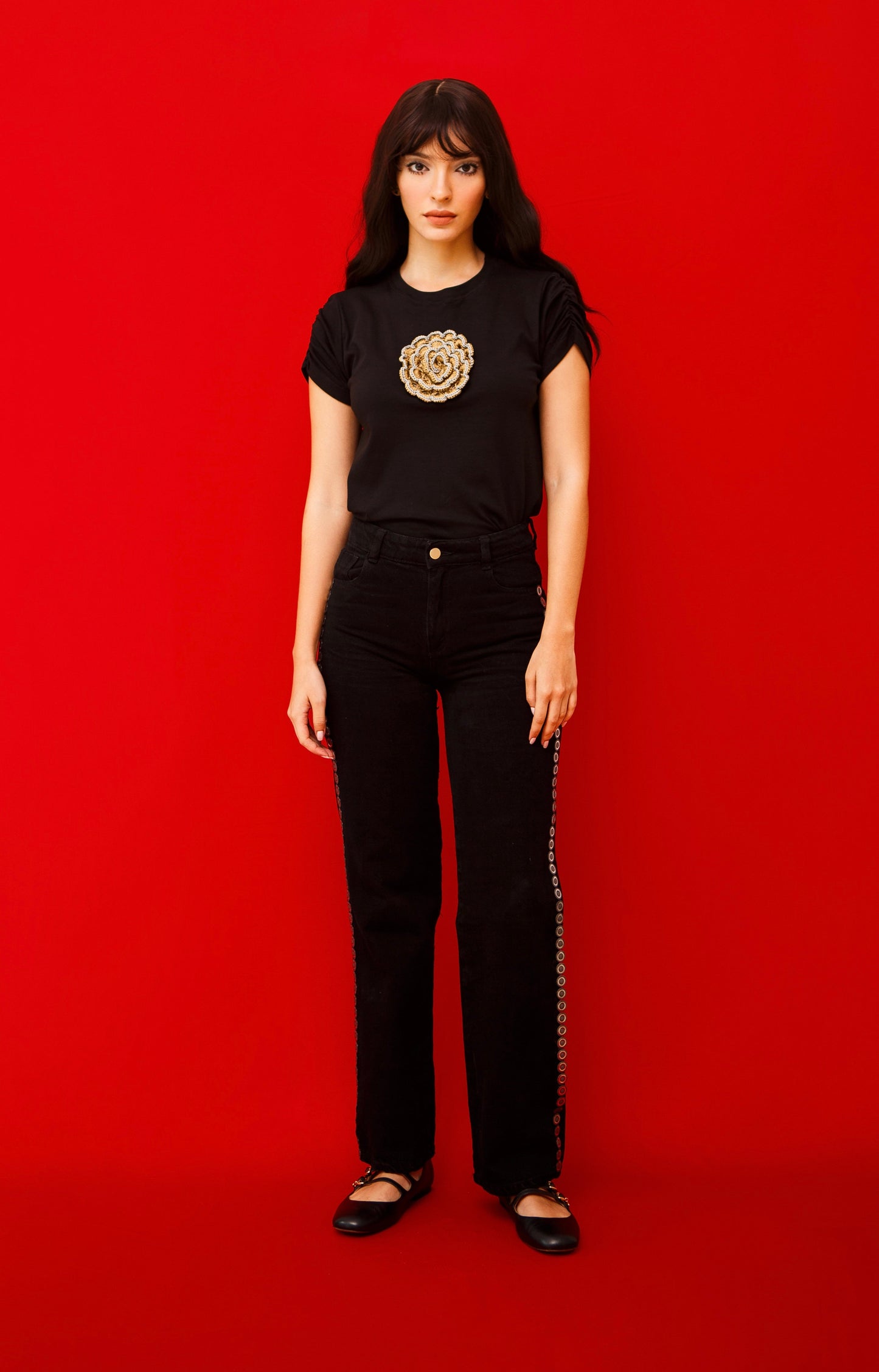 Gold Flower Lover T-shirt