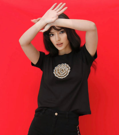 Gold Flower Lover T-shirt