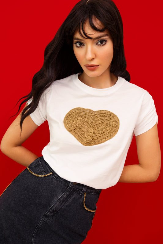 Gold Heart Lover T-shirt