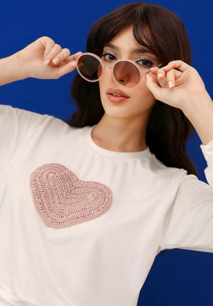 Pink Heart Sweatshirt